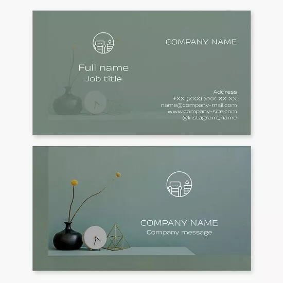 Home Decor Business Card Template