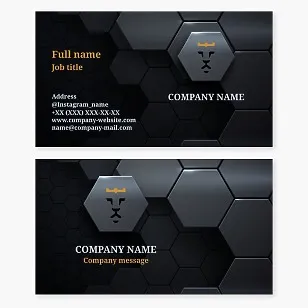 Leo business card template
