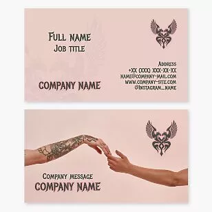 Tattoo Artist Business Card Template