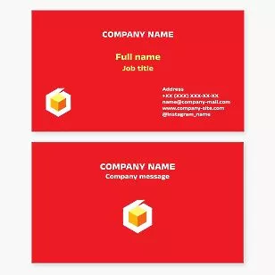 Delivery Package Business Card Template