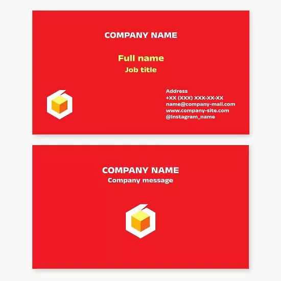 Delivery Package Business Card Template