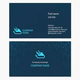 Tech Book | Technology Business Card Template