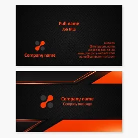 Awesome abstract business card template. Team, community, contact.
