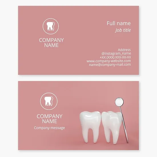 Healthcare Dentist Business Card Template