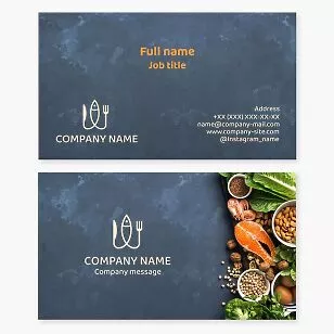 Seafood Business Card Template