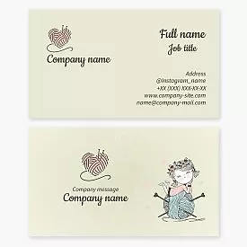 Sewing Knitting Business Card Template