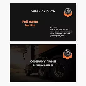 Tire Shop Business Card Template