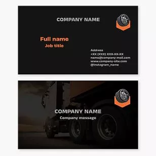 Tire Shop Business Card Template