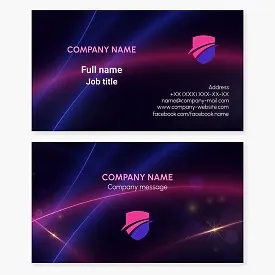 Business card template. Abstract. Symbol of safety, protection, strength, reliability, and prestige. Bodyguard.