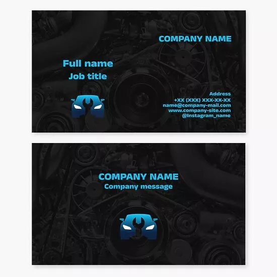 Auto Repair Business Card Template