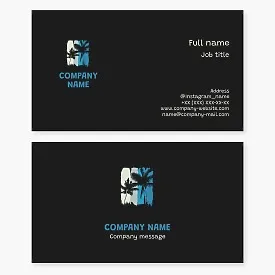 Palm Tree Logo Business Card Template