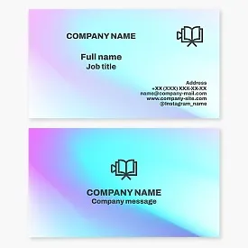 Business card template. Author of film scripts.