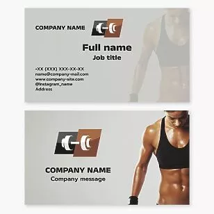 Fitness/Gym Business Card