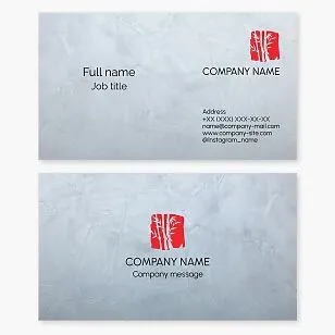 Business card template. Abstraction. Cane.