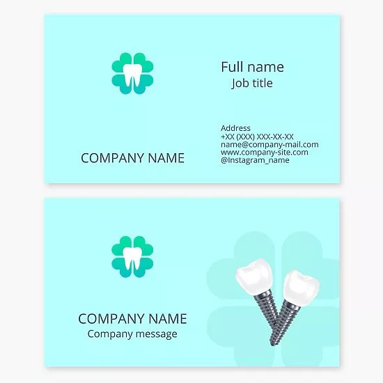 Dental Clinic Business Card Template