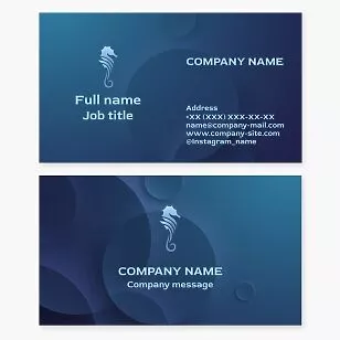 Seahorse Logo Business Card Template