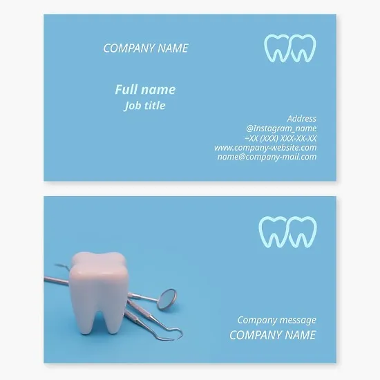 Dental Business Card Template