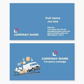 Delivery Service Business Card Template