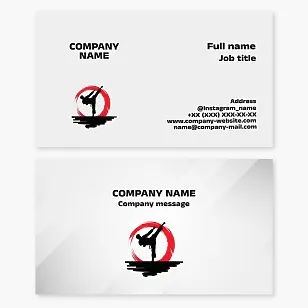 Karate Business Card Template