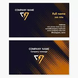 Business card template. Electrical equipment. Electrician.