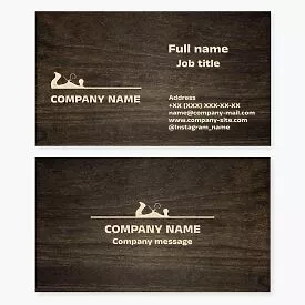 Carpentry Woodworking Business Card Template