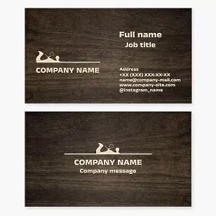 Carpentry Woodworking Business Card Template