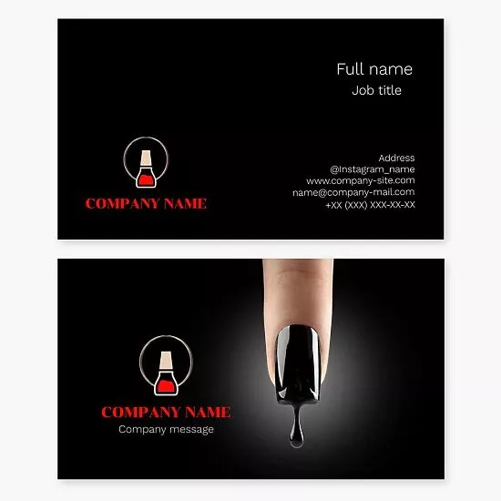 Nail Polish | Nail Salon Business Card Template