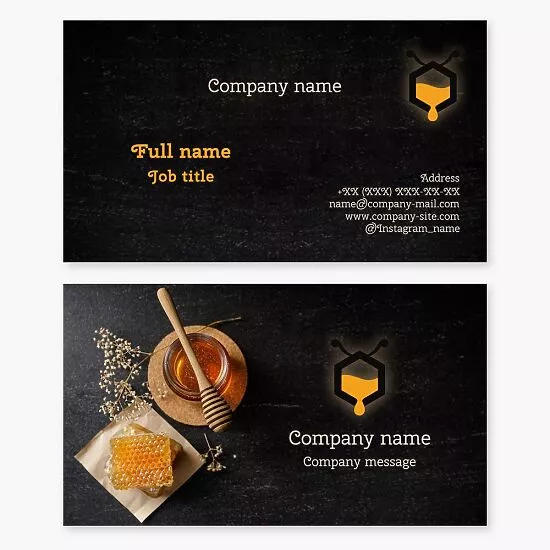 Beekeeper Honey Farmer Business Card Template