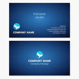 Business card template. Fishtail. Abstract. Fishing. Boat trips and travel. Water park.