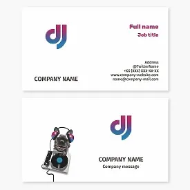 DJ Business Card Template