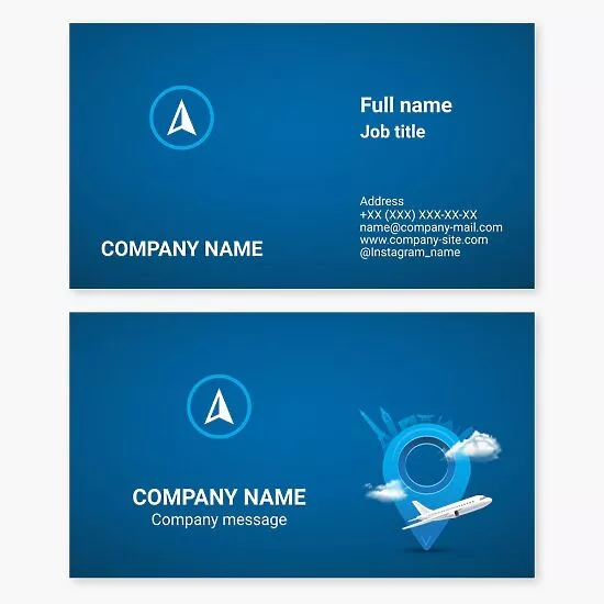 Travel Agency Business Card Template