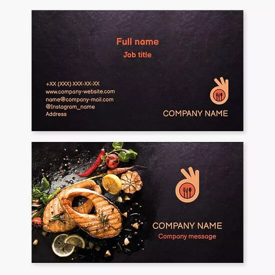 Restaurant Business Card Template