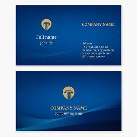 Pillar Logo Business Card Template