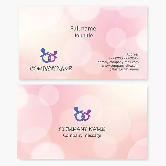 Baby Pacifier Business Card Template