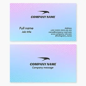 Business card template. Abstract. Falcon. Sports brand, store.