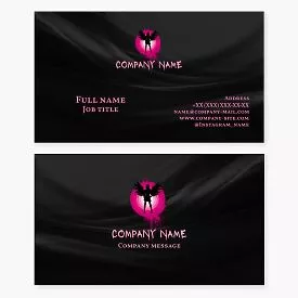 Angel Woman Logo Business Card Template