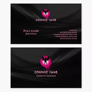 Angel Woman Logo Business Card Template