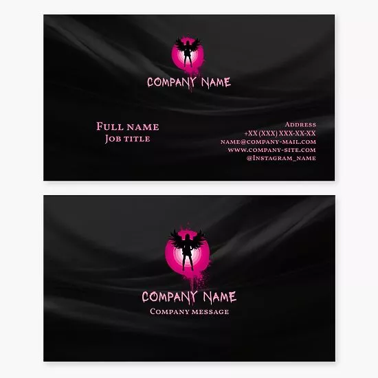 Angel Woman Logo Business Card Template