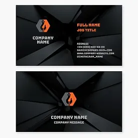 Business card template. Manufacturing company. Production of mechanical engineering products. Sale of rolled metal products. Crane spare parts.