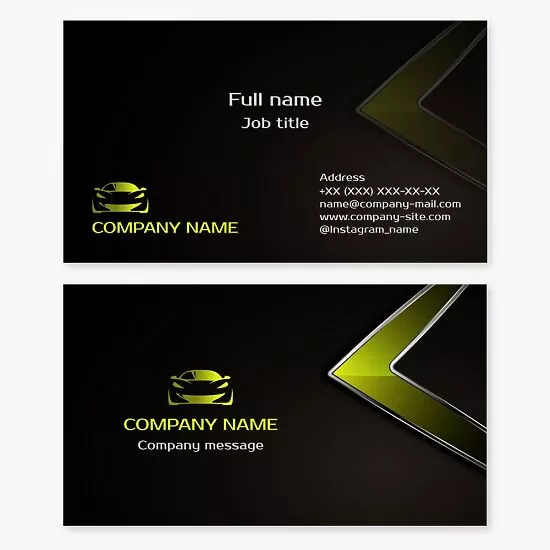 Automotive Business Card Template