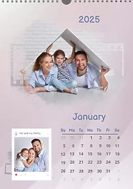 Stylish Pastel Colored Calendar