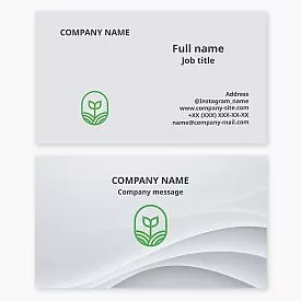 Simple Modern Agriculture Business Card Template