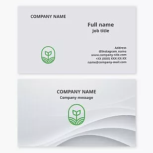 Simple Modern Agriculture Business Card Template