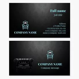 Furniture Business Card Template