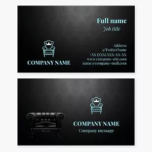 Furniture Business Card Template