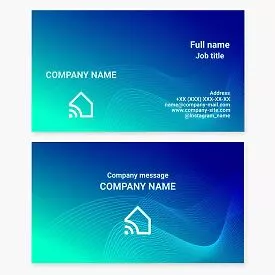 Home Signal House Technology Smart Internet Security Business Card Template