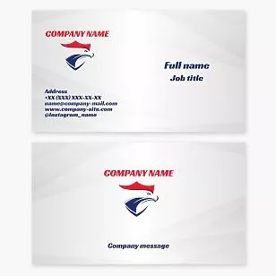 American Eagle Shield Business Card Template