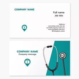 Professional Medical Healthcare Doctor Business Card Template