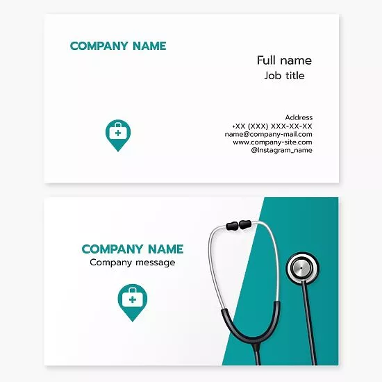 Professional Medical Healthcare Doctor Business Card Template