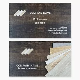 Hardwood Flooring Business Card Template